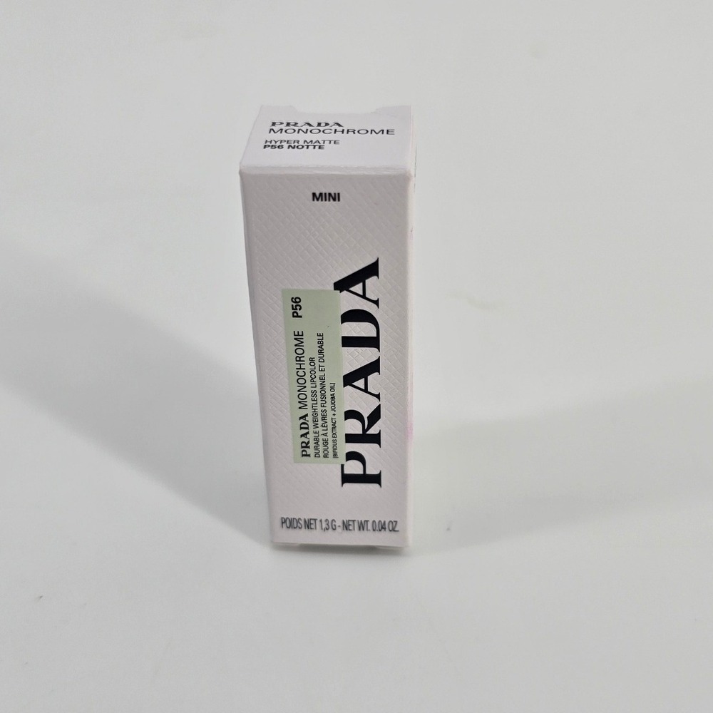 Prada Monochrome Lipstick Womens Mini P56 Notte Hyper Matte Durable Weightless